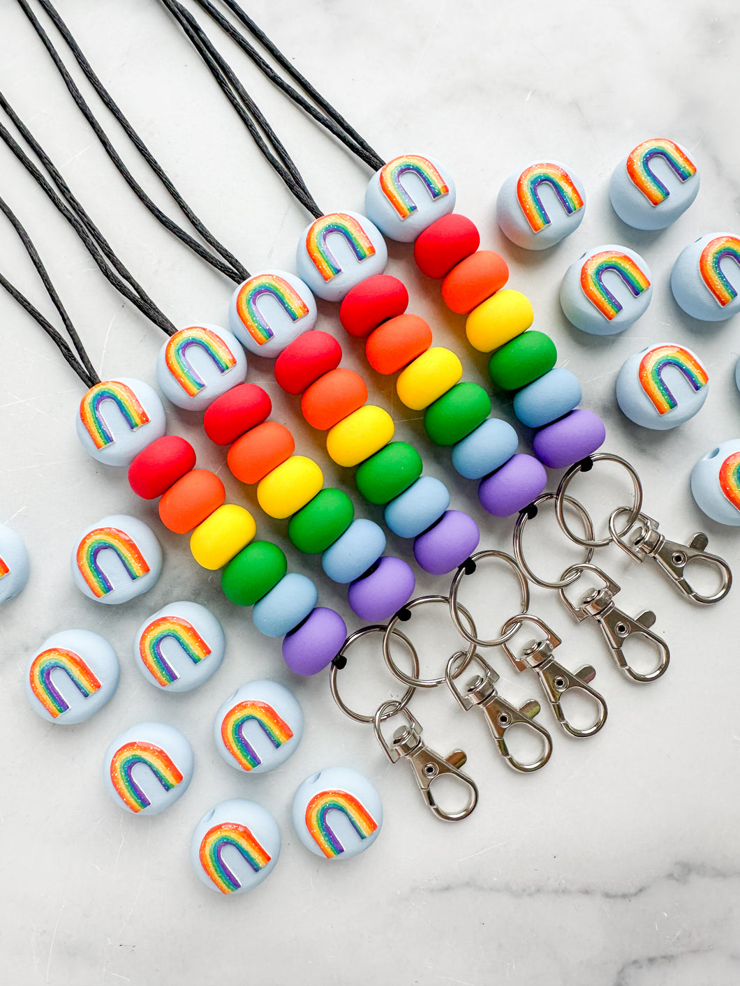 Shimmer Rainbow Icon Lanyard