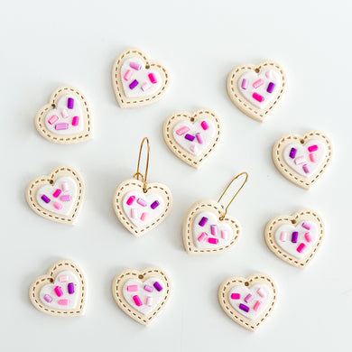 Mini Heart Tart Earrings