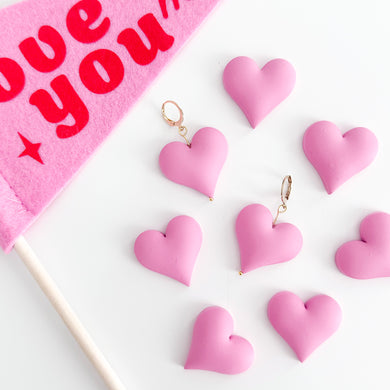 Puffy Heart Earrings