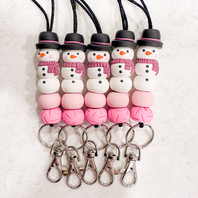 Love Month Snowman Lanyard