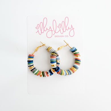 Midi Claudi Hoops in Fall Bead Party