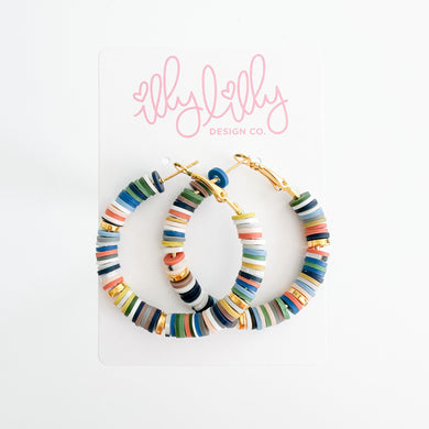 Mega Claudi Hoops in Fall Bead Party