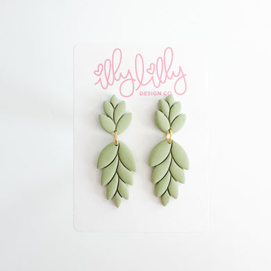 Harvest Drop Earrings in Sage