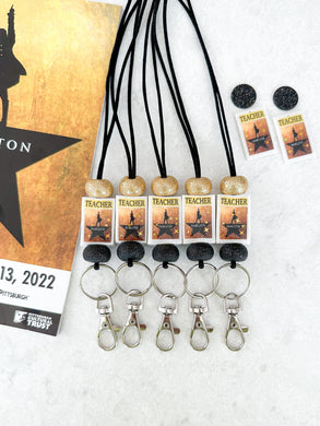 Hamilton Teacher Playbill Lanyard