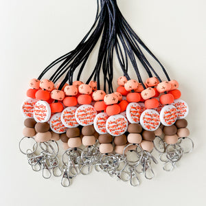 Fall Faves Word Bead Lanyard