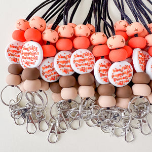 Fall Faves Word Bead Lanyard