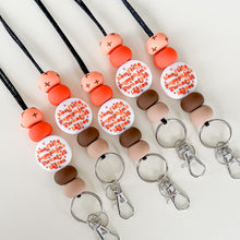 Load image into Gallery viewer, Fall Faves Word Bead Lanyard