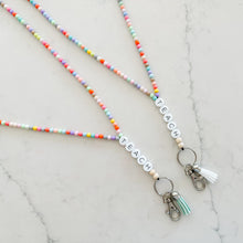 Load image into Gallery viewer, TEACH Friendship Bracelet Full Beaded Lanyard