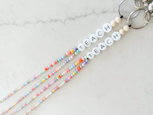 Load image into Gallery viewer, TEACH Friendship Bracelet Full Beaded Lanyard