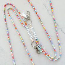 Load image into Gallery viewer, TEACH Friendship Bracelet Full Beaded Lanyard