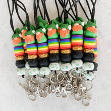 Load image into Gallery viewer, Pot of Gold Rainbow Gnome Lanyards